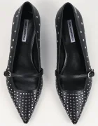 Karl Lagerfeld Кожени обувки с тънък ток PASHA в черно KL30106S