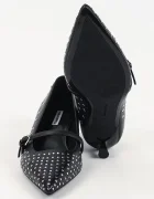 Karl Lagerfeld Кожени обувки с тънък ток PASHA в черно KL30106S