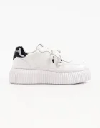 Karl Lagerfeld Kreeper Nft маратонки дамски от кожа бели с платформа KL42377T