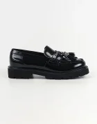 Karl Lagerfeld лоуфъри дамски от кожа Lowell черни KL42225