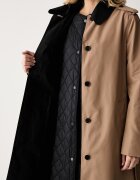 Karl Lagerfeld палто дамско с памук бежово B3W15031