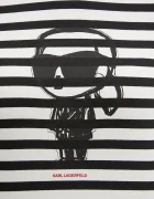 Karl Lagerfeld Памучна блуза с дълги ръкави IKON в черно A1W17137