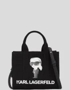 Karl Lagerfeld Памучна чанта IKON SQUARE