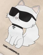 Karl Lagerfeld Памучна чанта IKON в бежово A1W50022