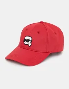 Karl Lagerfeld Памучна шапка с козирка IKON
