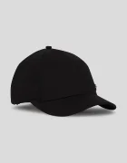 Karl Lagerfeld Памучна шапка с козирка IKON в черно с апликация A3W33056