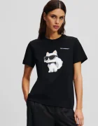 Karl Lagerfeld Памучна тениска IKON AQUARELLE