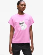Karl Lagerfeld Памучна тениска IKON AQUARELLE