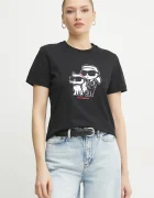 Karl Lagerfeld Памучна тениска IKON SKETCH