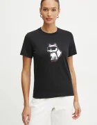 Karl Lagerfeld Памучна тениска IKON SKETCH