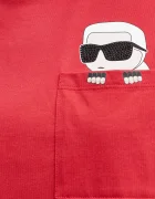 Karl Lagerfeld Памучна тениска IKON в червено A1W17100