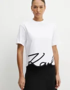 Karl Lagerfeld Памучна тениска KARL SIGNATURE