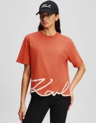 Karl Lagerfeld Памучна тениска KARL SIGNATURE