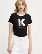 Karl Lagerfeld Памучна тениска KL X DISNEY