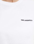 Karl Lagerfeld Памучна тениска в бяло 245W1714