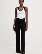 Karl Lagerfeld панталон дамски от вискоза черен с висока талия B2W44009