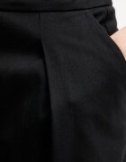 Karl Lagerfeld панталон дамски памучен черен с висока талия B2W10134
