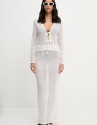 Karl Lagerfeld плажна наметка дамска бяла B2W46030