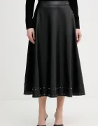 Karl Lagerfeld Пола в черно среднодълга разкроена B1W12011