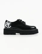 Karl Lagerfeld половинки обувки дамски от кожа Kyla черни KL43426