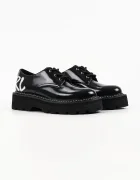 Karl Lagerfeld половинки обувки дамски от кожа Kyla черни KL43426