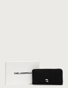Karl Lagerfeld портфейл дамски от имитация на кожа черен B4W32028