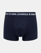 Karl Lagerfeld прилепнали боксерки мъжки от памук с еластан 3 броя тъмносини A1M47151