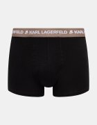 Karl Lagerfeld прилепнали боксерки мъжки от памук с еластан LOGO TRUNK 5 броя черни B1M47030