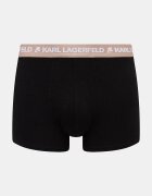 Karl Lagerfeld прилепнали боксерки мъжки от памук с еластан LOGO TRUNK 5 броя черни B1M47030