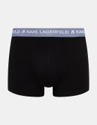 Karl Lagerfeld прилепнали боксерки мъжки от памук с еластан LOGO TRUNK 5 броя черни B1M47030