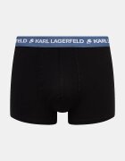 Karl Lagerfeld прилепнали боксерки мъжки от памук с еластан LOGO TRUNK 5 броя черни B1M47030