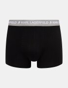 Karl Lagerfeld прилепнали боксерки мъжки от памук с еластан LOGO TRUNK 5 броя черни B1M47030