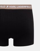 Karl Lagerfeld прилепнали боксерки мъжки от памук с еластан LOGO TRUNK 5 броя черни B1M47030