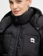 Karl Lagerfeld Пухено яке IKON в черно зимен модел A3W15020