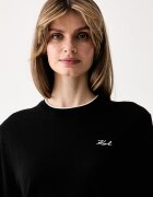 Karl Lagerfeld пуловер дамски от вълна черен B3W18037