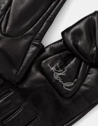 Karl Lagerfeld ръкавици дамски от кожа K/SIGNATURE черни B3W33012