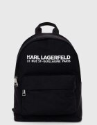 Karl Lagerfeld Раница в черно голям размер с изчистен дизайн