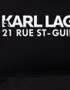 Karl Lagerfeld Раница в черно голям размер с изчистен дизайн