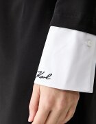 Karl Lagerfeld рокля черна с изчистена шарка B3W13043