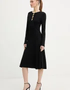 Karl Lagerfeld Рокля KARL DAILY в черно среднодълга разкроена B1W13003