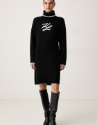 Karl Lagerfeld рокля с вълна черна B4W13033