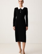 Karl Lagerfeld рокля с вискоза черна B4W13054