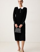 Karl Lagerfeld рокля с вискоза черна B4W13054