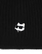 Karl Lagerfeld шапка с помпон за деца черна Z31425