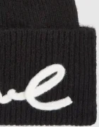 Karl Lagerfeld Шапка с вълна K/SIGNATURE в черно A4W33009