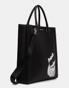 Karl Lagerfeld шопинг чанта дамска IKON черна B3W30338