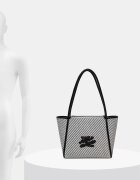 Karl Lagerfeld шопинг чанта дамска K/AUTOGRAPH бяла B3W30313