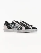 Karl Lagerfeld Skool маратонки дамски от кожа черни KL60116S