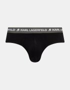 Karl Lagerfeld слипове мъжки от памук с еластан 3 броя черни A1M47018