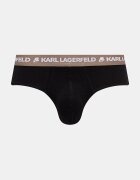 Karl Lagerfeld слипове мъжки от памук с еластан 3 броя черни A1M47018